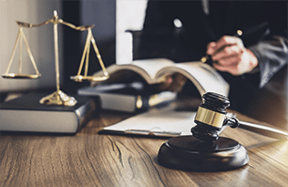 Judge gavel with Justice lawyer Judge gavel with Justice lawyer